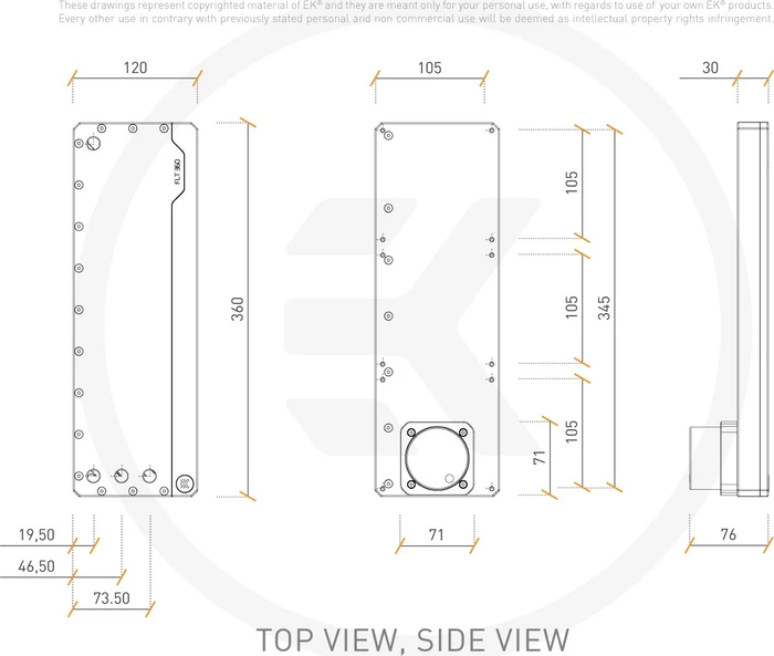 EK Water Blocks Quantum Line EK-Quantum Kinetic FLT 360 D5 PWM D-RGB, Acryl, mit Pumpe