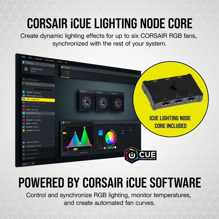 Corsair SP Series iCUE SP120 RGB Elite Triple Fan Kit, weiß, LED-Steuerung, 120mm, 3er-Pack