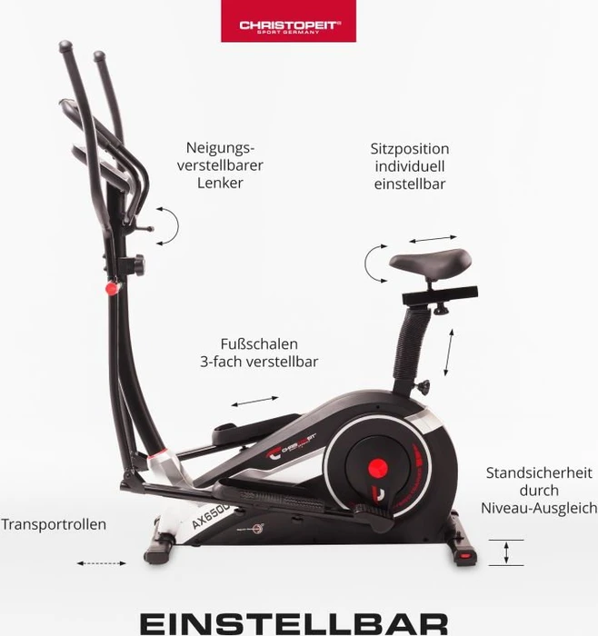 Christopeit AX 6500 2in1 Hybrid Crosstrainer