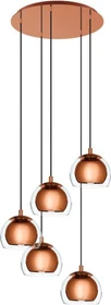 Eglo Rocamar Pendelleuchte 5-flammig kupfer