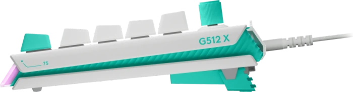 Logitech G512 X 75 TMR, weiß, Dual-Swap analog/mechanisch, taktil, USB, DE