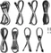 CableMod C-Series Pro ModMesh 12V-2x6 Cable Kit, Dual StealthSense, Corsair Type 5, schwarz/weiß Vorschaubild