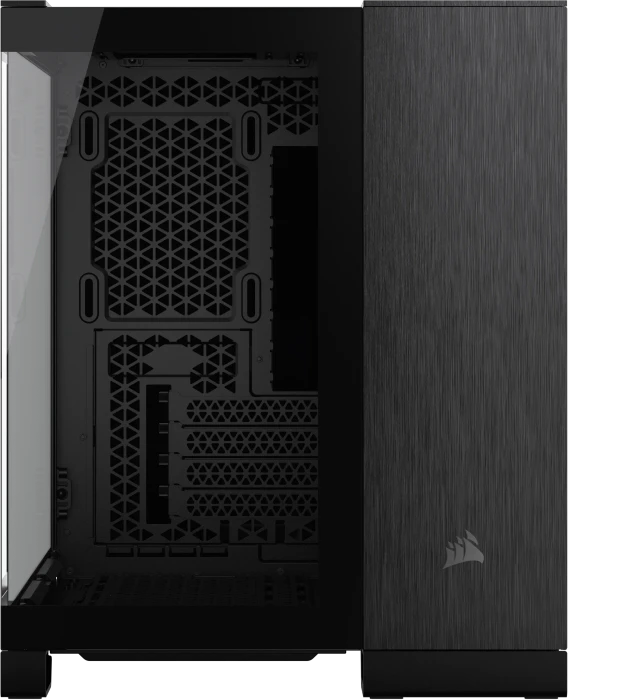 Corsair 2500X Black/Obsidian Aluminium, schwarz/grau, Glasfenster