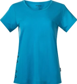Bergans Vaagaa Adventure Merino Funktionsshirt kurzarm aqua lagoon (Damen)