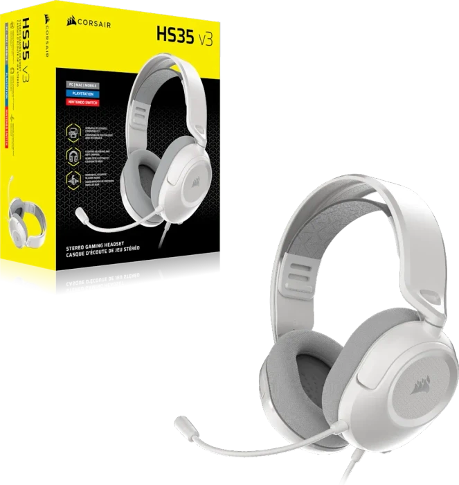 Corsair HS35 v3 Wired weiß