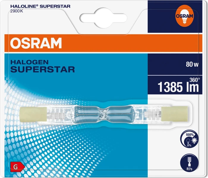 Osram Haloline Superstar R7s 80W/929 230V 2950K