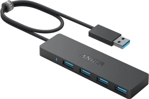 Anker 4 Port USB 3.0 Ultra Slim Data USB-Hub, 4x USB-A 3.0, USB-A 3.0 [Stecker]