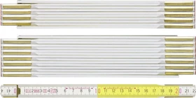 BMI 9143 Gliedermaßstab 3m weiß/gelb