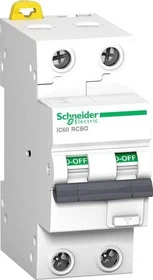 Schneider Electric FI/LS-Schalter iC60H, 2P, 10A, C-Char., 30mA, Typ A, 10kA