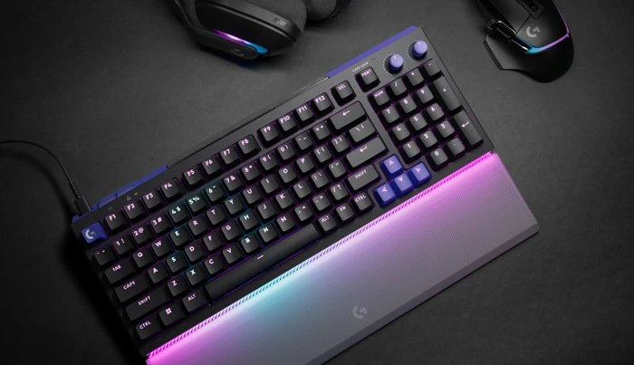 Logitech G512 X Palm Rest 98, Acryl-Handballenauflage, transparent