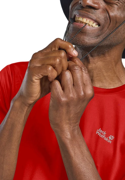 Jack Wolfskin Tech Funktionsshirt kurzarm siren red (Herren)