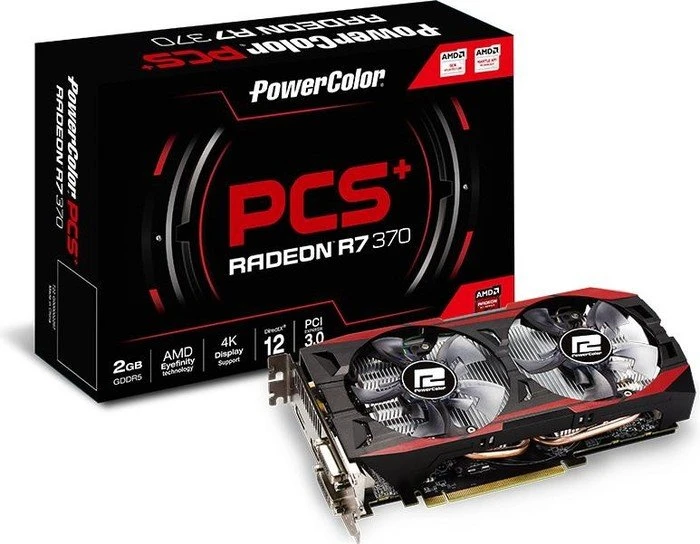 PowerColor Radeon R7 370 PCS+, 2GB GDDR5, 2x DVI, HDMI, DP