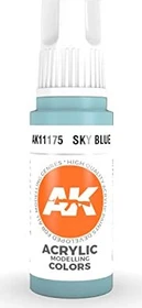 AK-Interactive 3rd Gen Acrylic Colors Acrylic Modelling Colors sky blue, 17ml