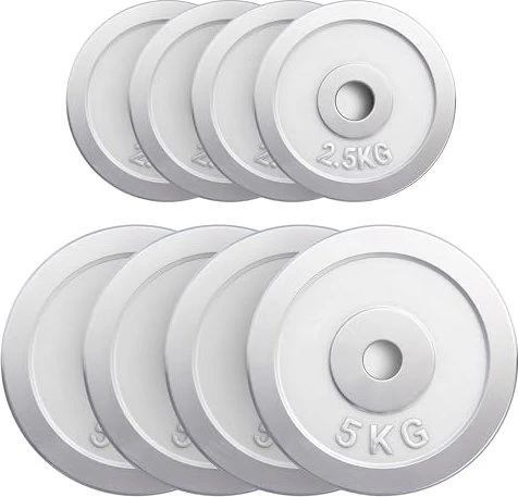 Gorilla Sports Hantelscheiben Chrom Set 30kg