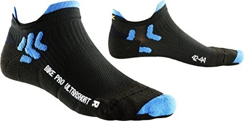 X-Bionic Biking Pro Ultrashort Fahrradsocken schwarz/blau