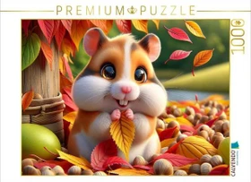 Calvendo Herbstliche Schätze: Ein Hamster und seine farbenfrohe Blättersammlung