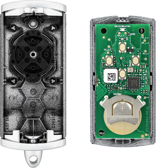 Hörmann HSE 4 BiSecure Handsender für Garagentor 4-Kanal, silber