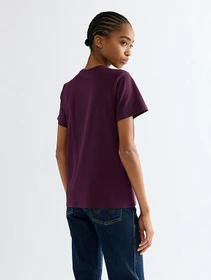 Wrangler Round T-Shirt kurzarm potent purple (Damen)