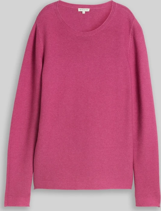 Tom Tailor Rundhalsausschnitt Strickpullover rosa (Damen)