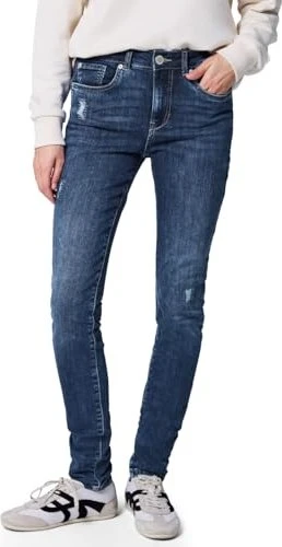 Street One Studio Destroyed Details Jeans dark blue authentic wash (Damen)