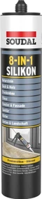 Soudal 8-IN-1 Silikon Silikonkleber schwarz, 300ml