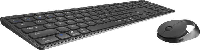 Rapoo 9850M Multi-mode Wireless Ultra-slim Advanced Desktop Set dunkelgrau, USB/Bluetooth, DE (00215389) – Bild 3 von 5