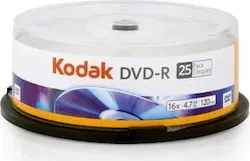 Kodak DVD-R 4.7GB, 16x, 25er Spindel