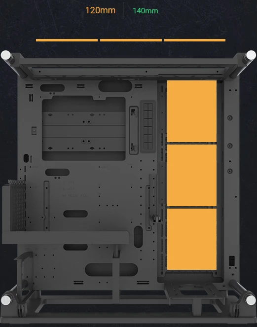 Thermaltake Core P3 TG Pro, schwarz, Glasfenster