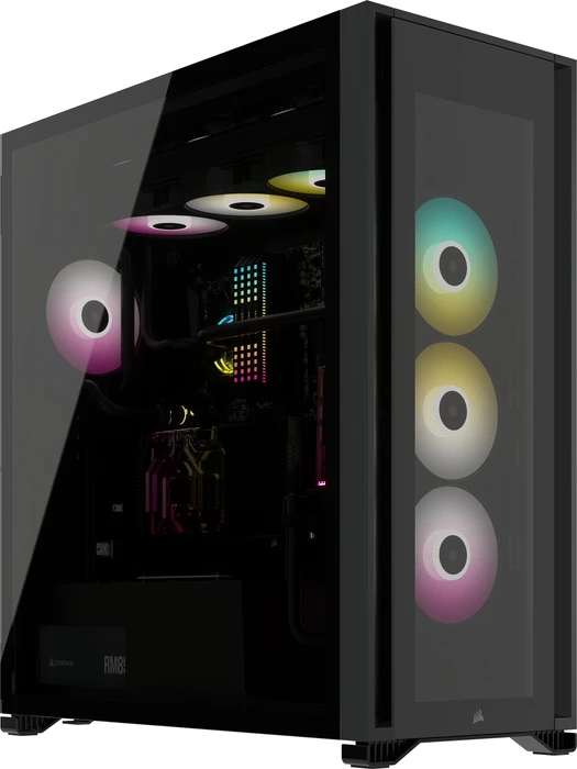 Corsair iCue 7000X RGB, schwarz, Glasfenster
