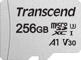 Transcend 300S R100/W40 256GB, UHS-I U3, A1, Class 10