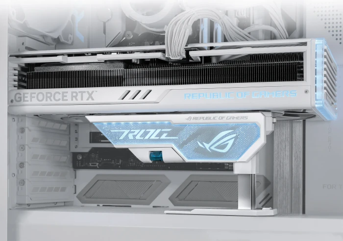 ASUS ROG Herculx Graphics Card Holder, weiß, Grafikkarten-Halterung 1-fach