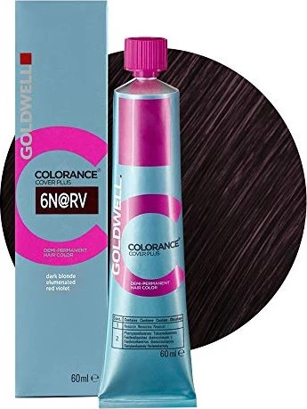 Goldwell Colorance Cover Plus temporäre Haarfarbe 6N RV dark blonde red violet, 60ml