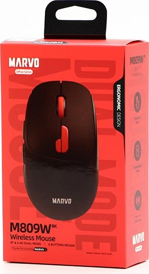 Marvo Scorpion M809W Wireless Gaming Mouse schwarz, USB/Bluetooth