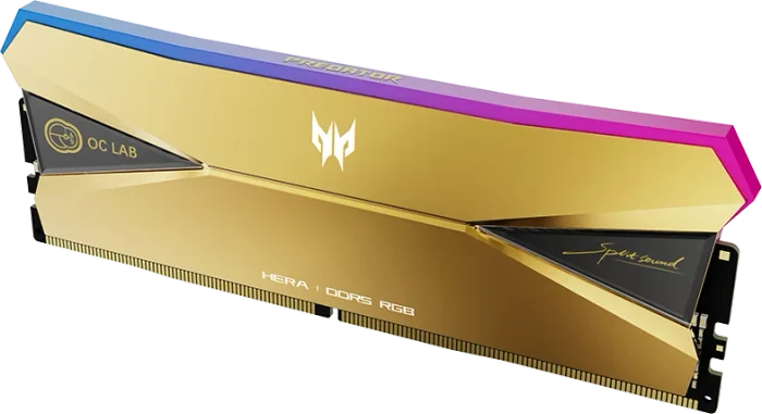 Acer Predator OC Lab Gold Edition Hera UDIMM 192GB Kit, DDR5-6000, CL28, 2RX8