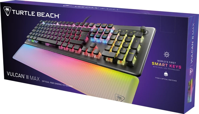 Turtle Beach Vulcan II Max, schwarz, LEDs RGB, TITAN II OPTICAL RED, USB, DE