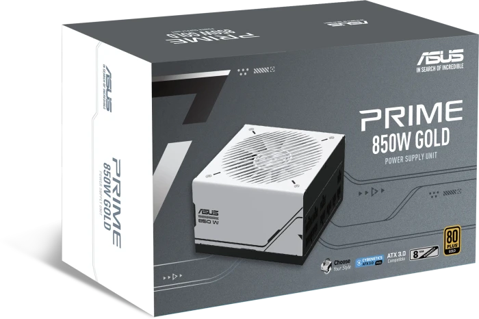 ASUS PRIME Gold, AP-850G-SI, schwarz/weiß, 850W, ATX 3.0