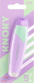 Pentel KNOKY 5mmx0m Korrekturroller violett, Blister