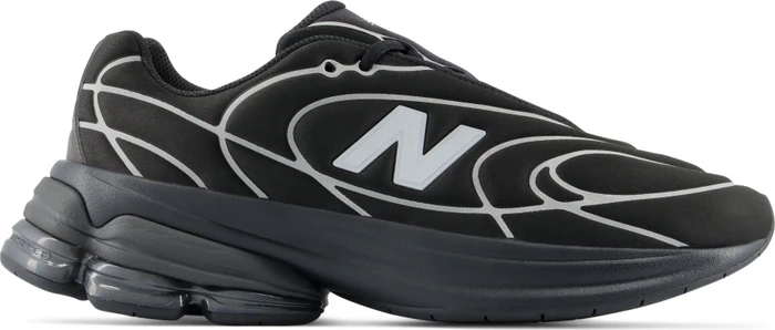 black/silver metallic