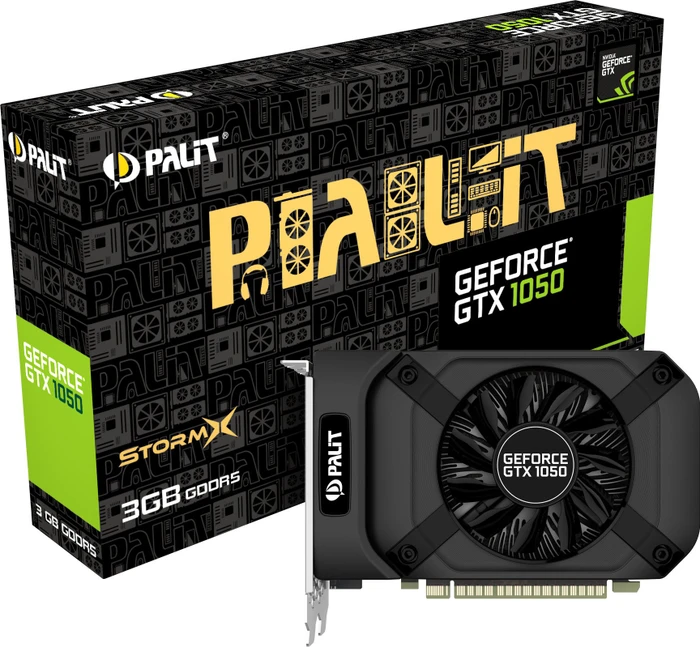 Palit GeForce GTX 1050 StormX, 3GB GDDR5, DVI, HDMI, DP