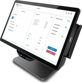 Elo Touch Solutions E-Series 3 15.6", schwarz, N97, 8GB RAM, 128GB SSD, mit Standfuß (E850312)