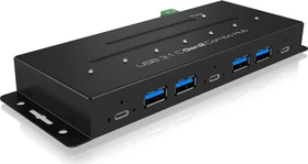 RaidSonic Icy Box IB-HUB1777-C31 USB-Hub, 3x USB-C 3.1, 4x USB-A 3.1, USB-C 3.1 [Buchse]