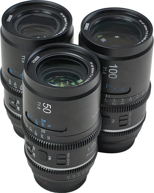 Sirui Astra 50/75/100mm T1.8 1.33x Anamorphic Neutral Flare 3-Lens Set für Sony E