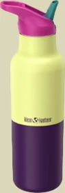 Klean Kanteen Classic Rise Kaleidoscope Flip Sport Cap Isolierflasche 473ml wax yellow