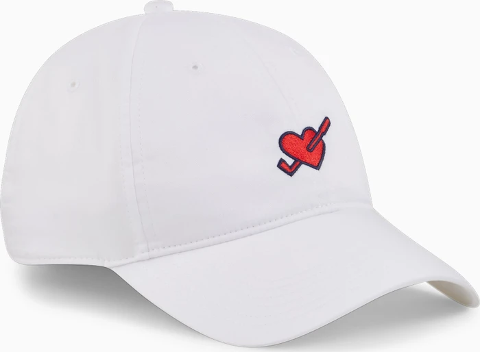 Puma Love Golf Dad Kappe white glow/strong red (Damen)