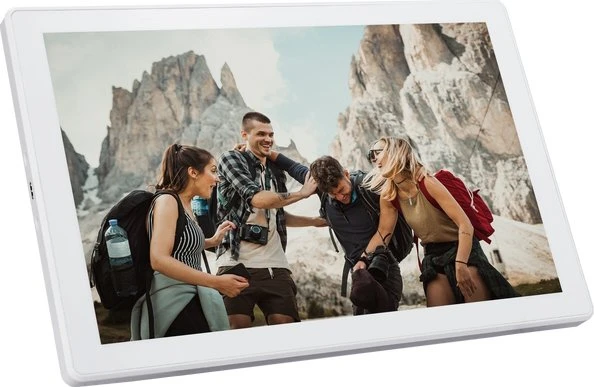 Braun DigiFrame 1011 WiFi Mobil 10.1", weiß