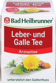 Bad Heilbrunner Leber- und Galletee Beutel, 8 Stück