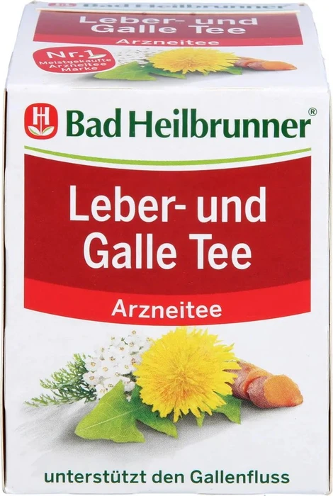 Bad Heilbrunner Leber- und Galletee Beutel, 8 Stück