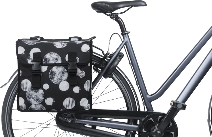 Basil Mara XL Doppeltasche Gepäcktasche schwarz/grau