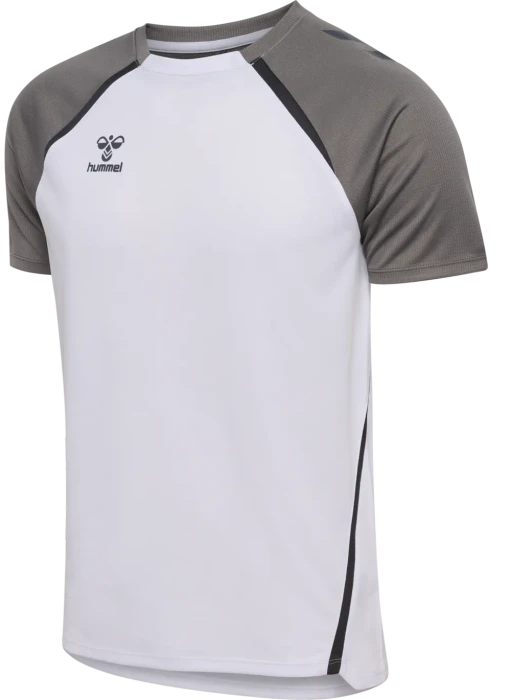 hummel Lead 2.0 Funktionsshirt kurzarm white/steel grey (Herren)