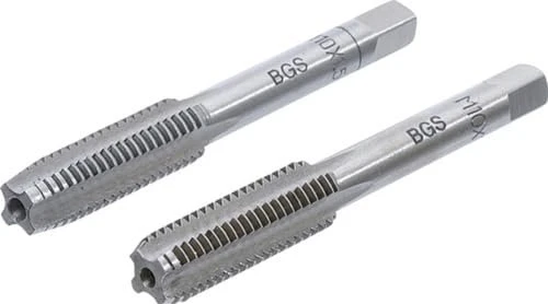 BGS technic Gewindebohrer mit Vor- und Fertigschneider, M10, 2 Stück